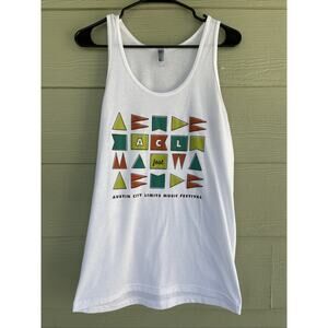 American Apparel The 50 50 Shirt ACL Music Festival Austin Texas Tank Top Medium